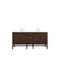 James Martin Vanities Addison 72in Double Vanity, Mid-Century Acacia w/ 3 CM Eternal Jasmine Pearl Quartz Top E444-V72-MCA-3EJP - alternate 1